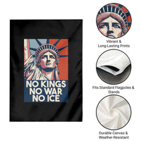 Statue Of Liberty No Kings No War No Ice Garden Flag Freedom Protest Gift