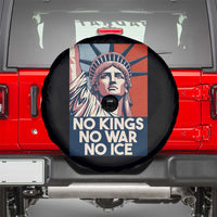 Statue Of Liberty No Kings No War No Ice Spare Tire Cover Freedom Protest Gift
