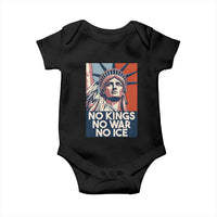 Statue Of Liberty No Kings No War No Ice Baby Onesie Freedom Protest Gift
