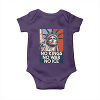 Statue Of Liberty No Kings No War No Ice Baby Onesie Freedom Protest Gift