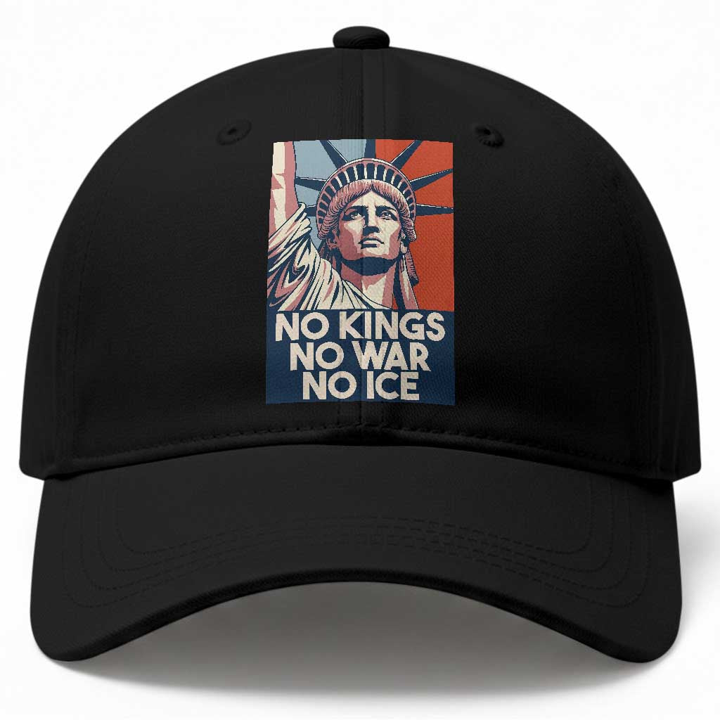 Statue Of Liberty No Kings No War No Ice Baseball Cap Freedom Protest Gift
