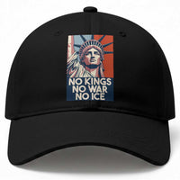 Statue Of Liberty No Kings No War No Ice Baseball Cap Freedom Protest Gift
