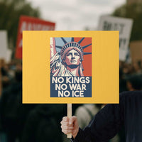 Statue Of Liberty No Kings No War No Ice Protest Sign Freedom Protest Gift