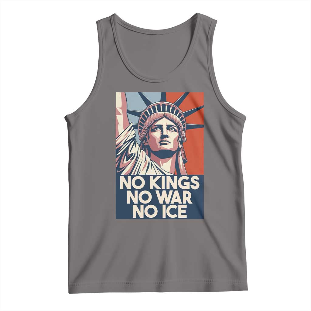 Statue Of Liberty No Kings No War No Ice Tank Top Freedom Protest Gift