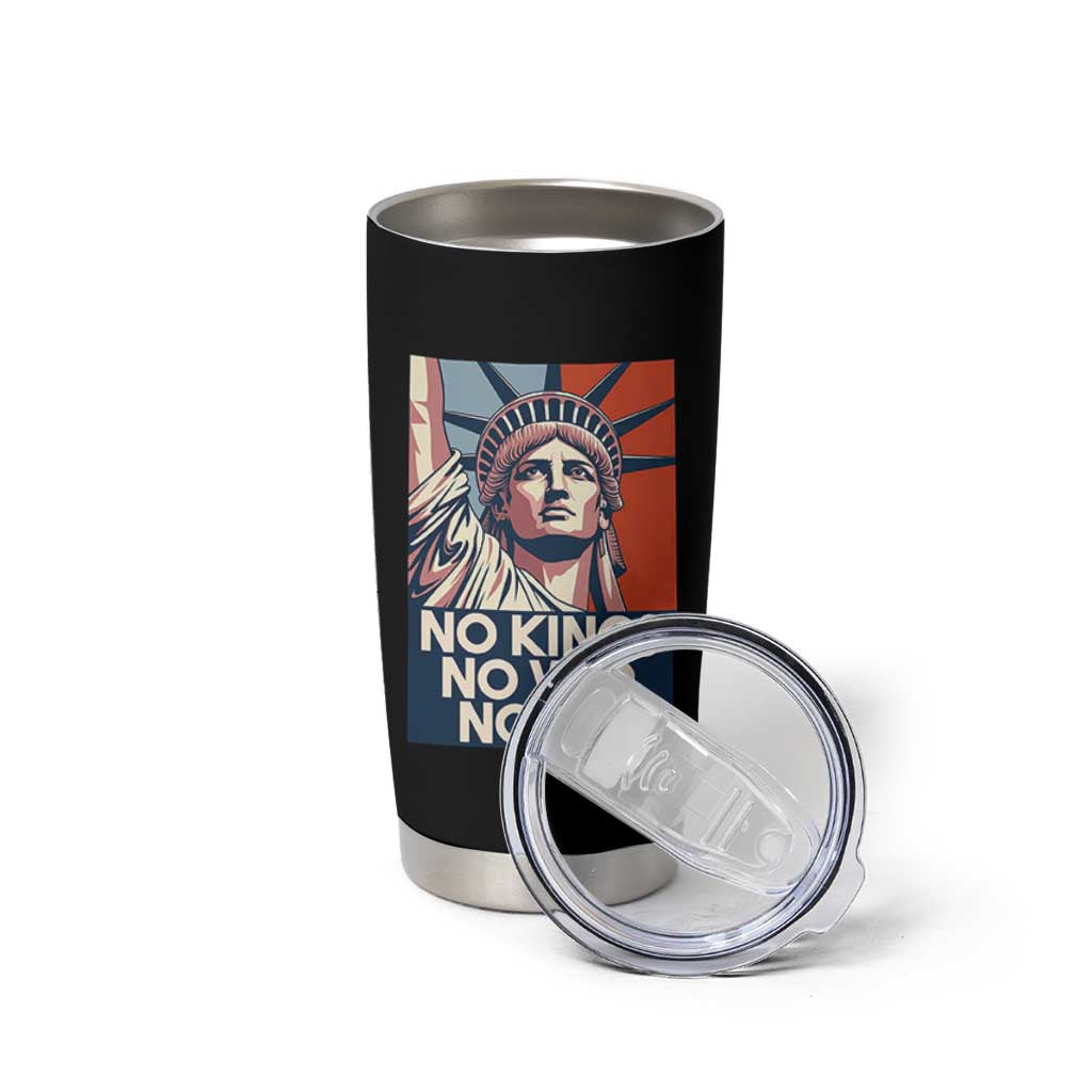 Statue Of Liberty No Kings No War No Ice Tumbler Cup Freedom Protest Gift