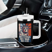 Statue Of Liberty No Kings No War No Ice Tumbler With Handle Freedom Protest Gift