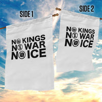 Anti Monarchy Political Garden Flag No Kings No Wars No Ice