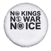 Anti Monarchy Political Spare Tire Cover No Kings No Wars No Ice