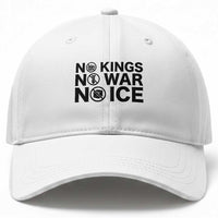 Anti Monarchy Political Baseball Cap No Kings No Wars No Ice