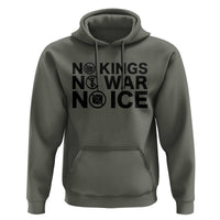 Anti Monarchy Political Hoodie No Kings No Wars No Ice