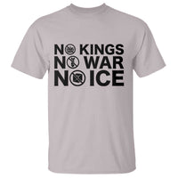 Anti Monarchy Political T Shirt No Kings No Wars No Ice