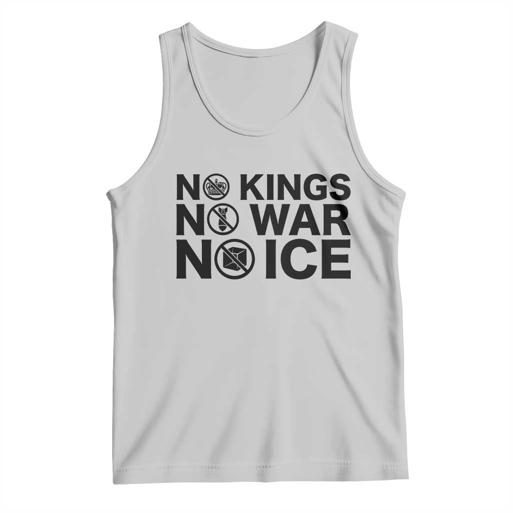 Anti Monarchy Political Tank Top No Kings No Wars No Ice