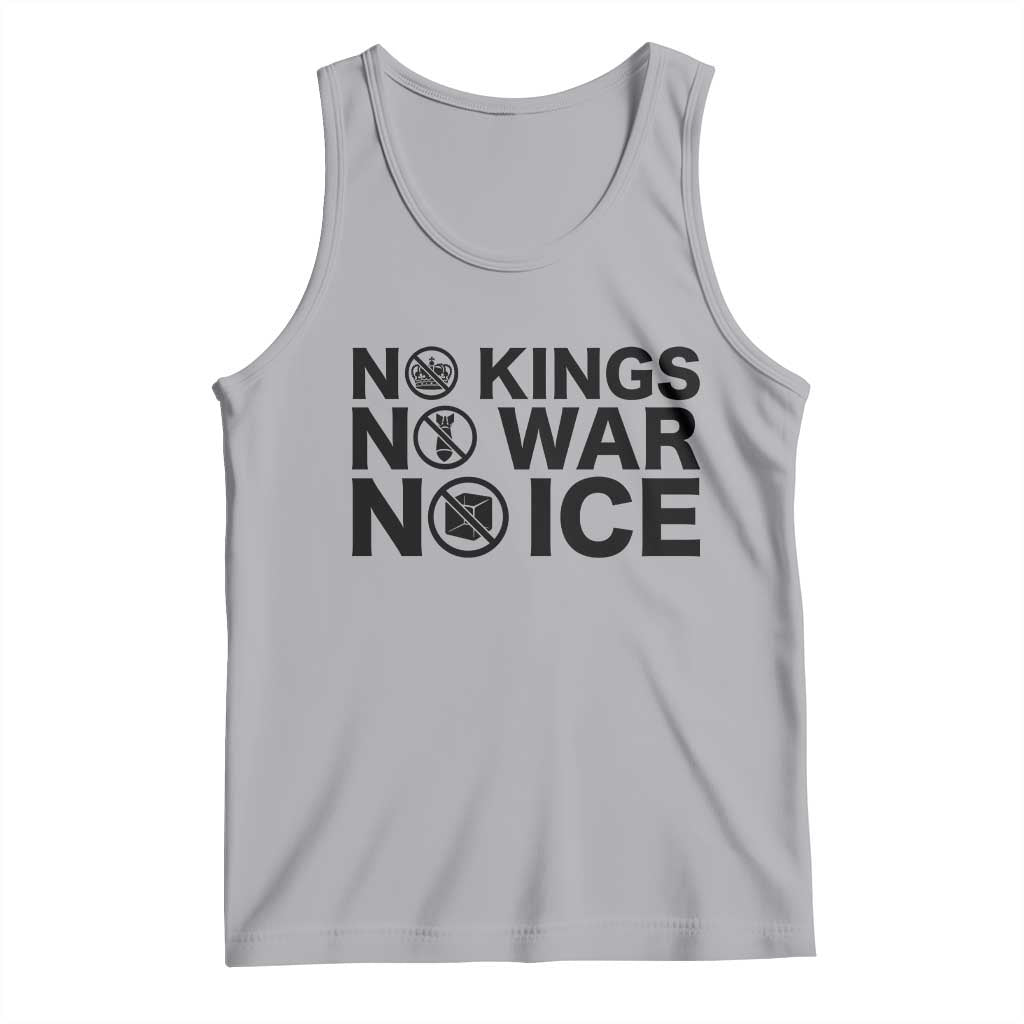 Anti Monarchy Political Tank Top No Kings No Wars No Ice