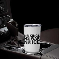 Anti Monarchy Political Tumbler Cup No Kings No Wars No Ice