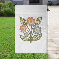 Wildflower Freedom Protest Garden Flag No Kings No Wars No Ice