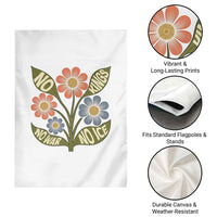 Wildflower Freedom Protest Garden Flag No Kings No Wars No Ice