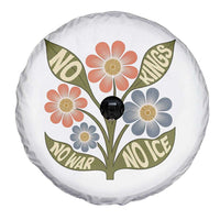 Wildflower Freedom Protest Spare Tire Cover No Kings No Wars No Ice