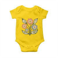 Wildflower Freedom Protest Baby Onesie No Kings No Wars No Ice