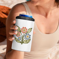Wildflower Freedom Protest 4 in 1 Can Cooler Tumbler No Kings No Wars No Ice