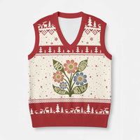 Wildflower Freedom Protest V-Neck Knit Sweater Vest No Kings No Wars No Ice