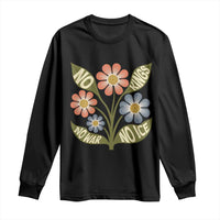 Wildflower Freedom Protest Long Sleeve Shirt No Kings No Wars No Ice