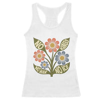 Wildflower Freedom Protest Racerback Tank Top No Kings No Wars No Ice