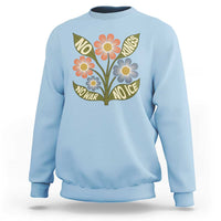 Wildflower Freedom Protest Sweatshirt No Kings No Wars No Ice