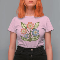 Wildflower Freedom Protest T Shirt For Women No Kings No Wars No Ice