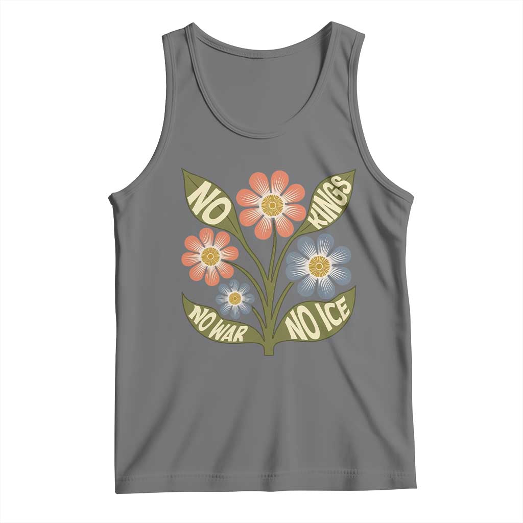 Wildflower Freedom Protest Tank Top No Kings No Wars No Ice