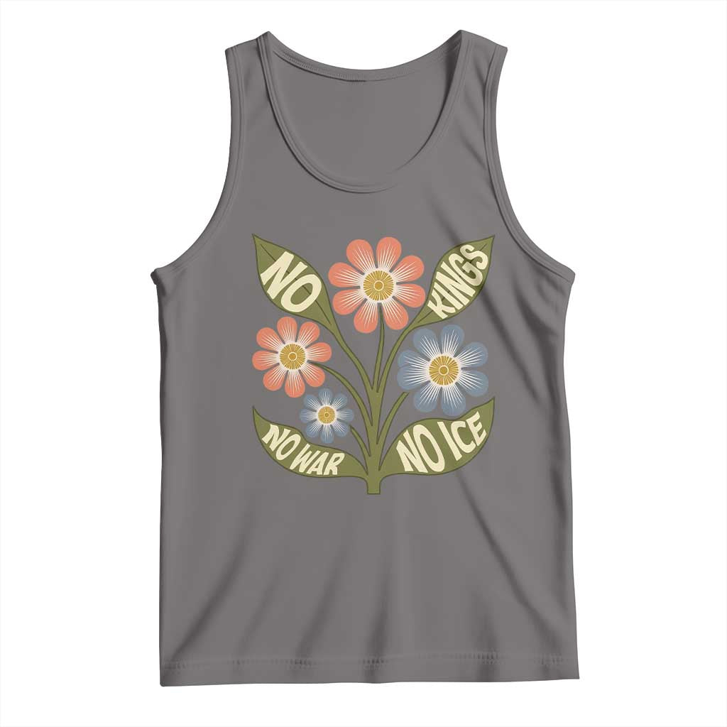 Wildflower Freedom Protest Tank Top No Kings No Wars No Ice