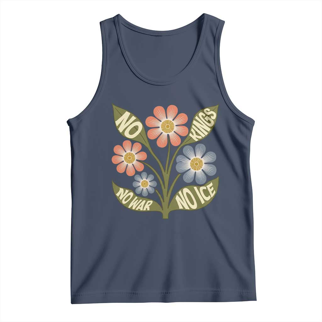 Wildflower Freedom Protest Tank Top No Kings No Wars No Ice