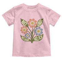 Wildflower Freedom Protest Toddler T Shirt No Kings No Wars No Ice
