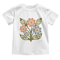 Wildflower Freedom Protest Toddler T Shirt No Kings No Wars No Ice