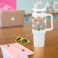 Wildflower Freedom Protest Tumbler With Handle No Kings No Wars No Ice