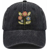 Wildflower Freedom Protest Washed Cotton Baseball Cap No Kings No Wars No Ice