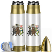 Funny Animal Protest Bullet Tumbler No Kings No Wars No Ice