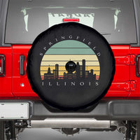 Vintage Springfield Illinois Pride Spare Tire Cover Scenic Cityscape Gift