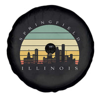 Vintage Springfield Illinois Pride Spare Tire Cover Scenic Cityscape Gift