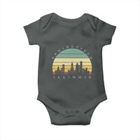 Vintage Springfield Illinois Pride Baby Onesie Scenic Cityscape Gift