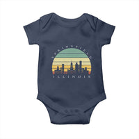 Vintage Springfield Illinois Pride Baby Onesie Scenic Cityscape Gift