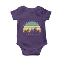 Vintage Springfield Illinois Pride Baby Onesie Scenic Cityscape Gift