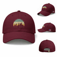 Vintage Springfield Illinois Pride Baseball Cap Scenic Cityscape Gift