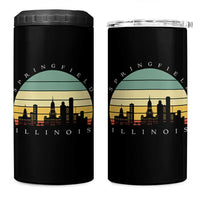 Vintage Springfield Illinois Pride 4 in 1 Can Cooler Tumbler Scenic Cityscape Gift