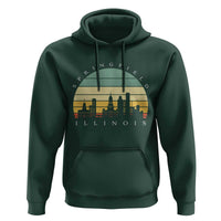 Vintage Springfield Illinois Pride Hoodie Scenic Cityscape Gift