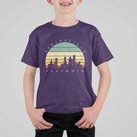 Vintage Springfield Illinois Pride T Shirt For Kid Scenic Cityscape Gift