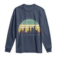 Vintage Springfield Illinois Pride Long Sleeve Shirt Scenic Cityscape Gift