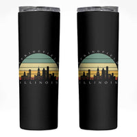 Vintage Springfield Illinois Pride Skinny Tumbler Scenic Cityscape Gift