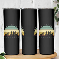 Vintage Springfield Illinois Pride Skinny Tumbler Scenic Cityscape Gift