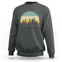 Vintage Springfield Illinois Pride Sweatshirt Scenic Cityscape Gift