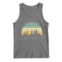 Vintage Springfield Illinois Pride Tank Top Scenic Cityscape Gift
